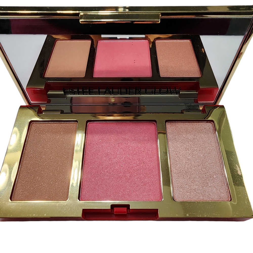 Estee Lauder Glow Makeup Cheek Palette - Pink and Bronze Shades